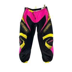 O'Neal Motocross Pants Womens 11/12 Pink Yellow Black Racing Riding Gear Biker